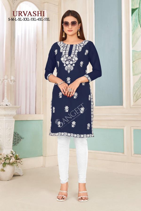 Urvashi 1001 Rayon Embroidered Kurti Collection